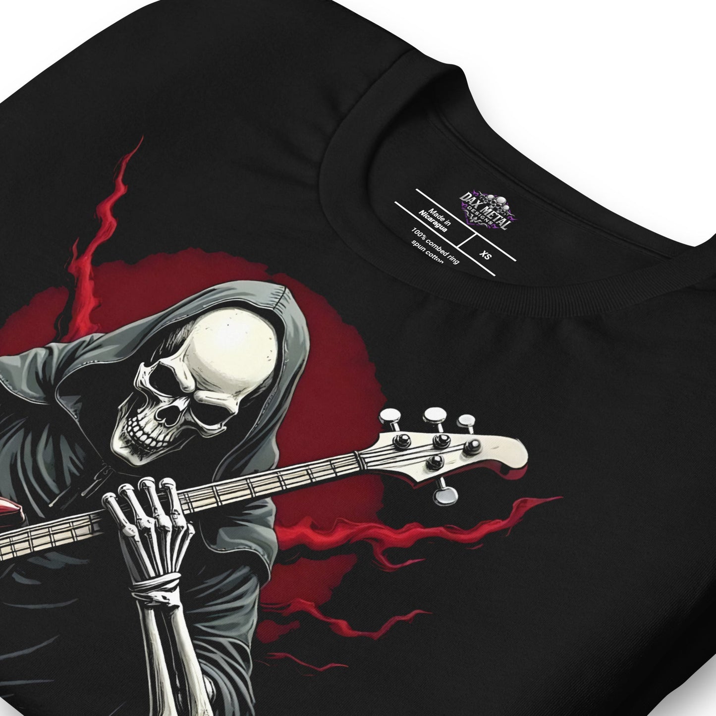 Bassist der Dunkelheit -T-Shirt Heavy Metal T-Shirt Bassisten-T-Shirt von Dax Metal Designs – Bella+Canvas