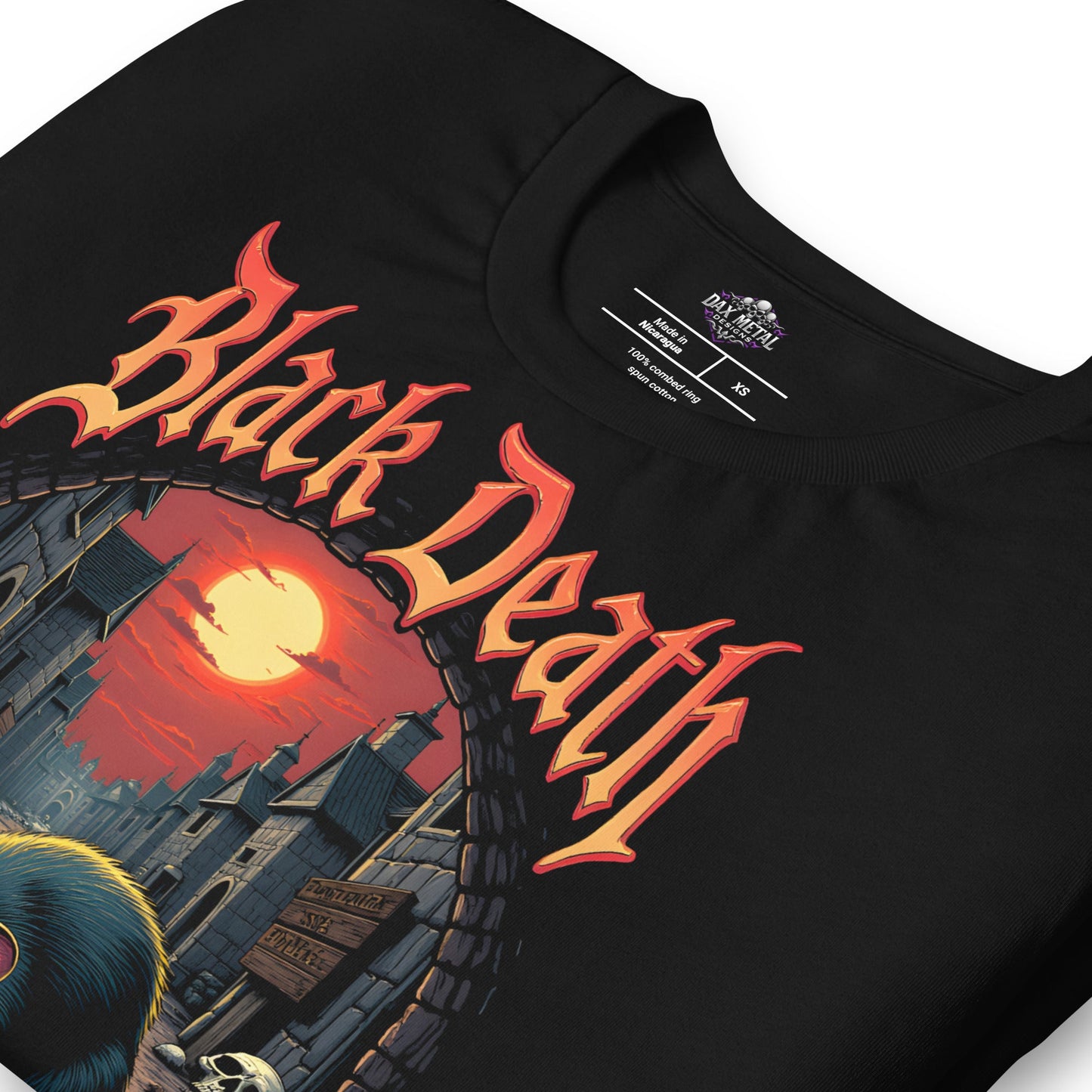 Black Death - European Tour 1346 - 1353 - T-Shirt - Dax Metal Designs