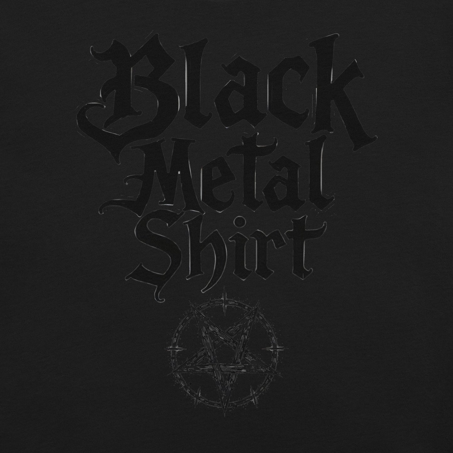 Black Metal Shirt - T-Shirt - Dax Metal Designs
