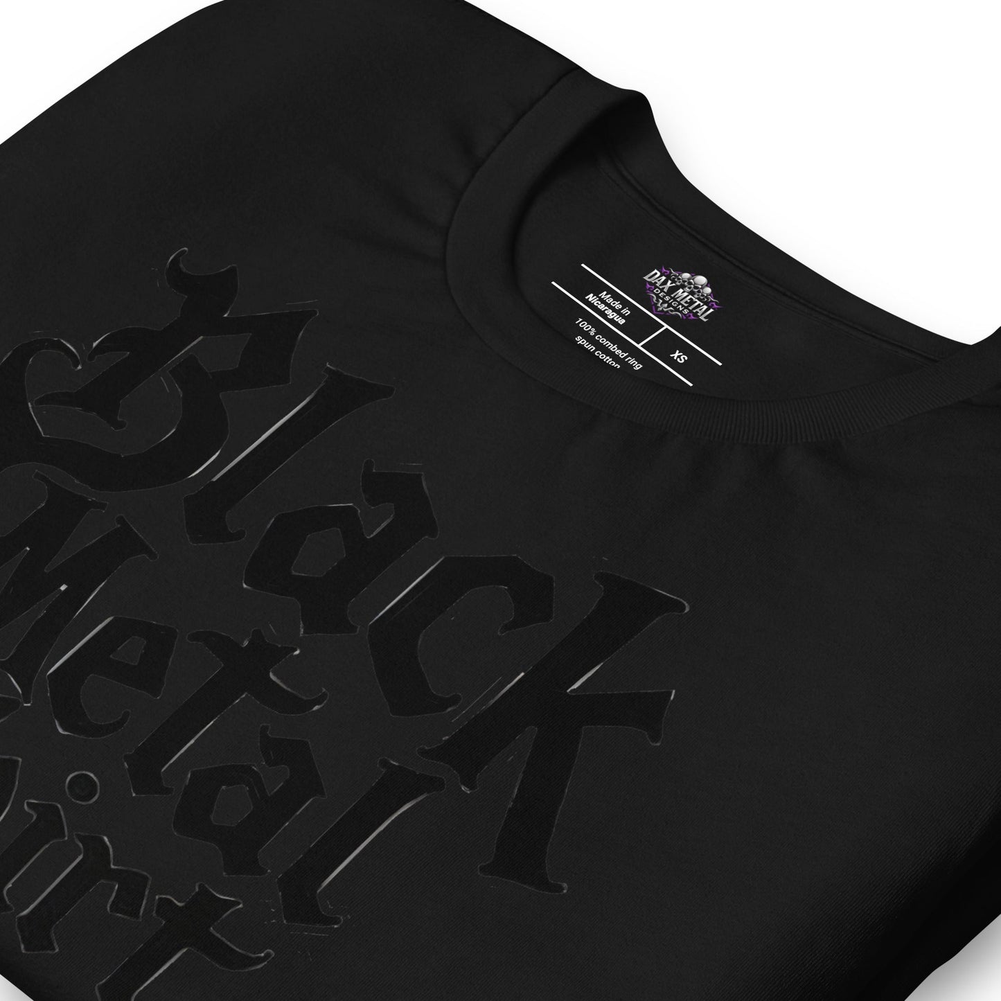 Black Metal Shirt - T-Shirt - Dax Metal Designs