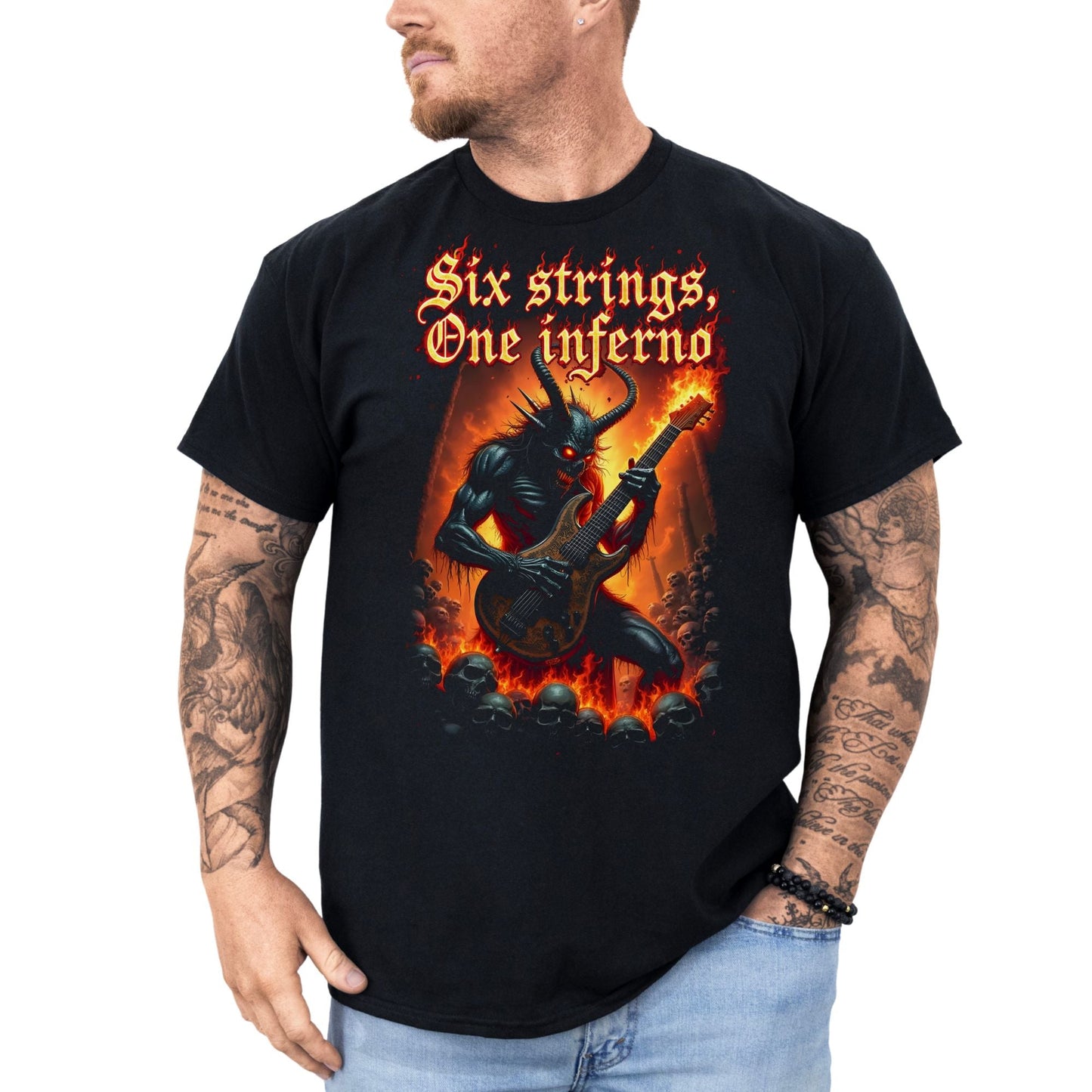 Die 4 Elemente "Feuer" - T-Shirt - Dax Metal Designs