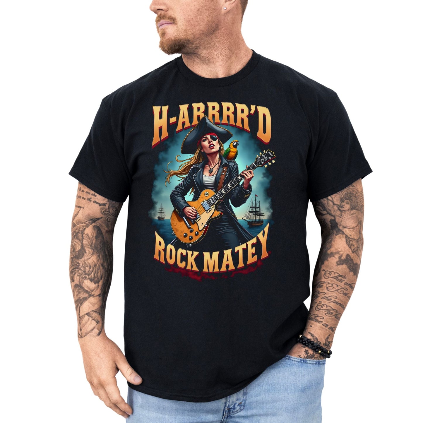 H - ARRRRD Rock Matey 1 - T-Shirt - Dax Metal Designs