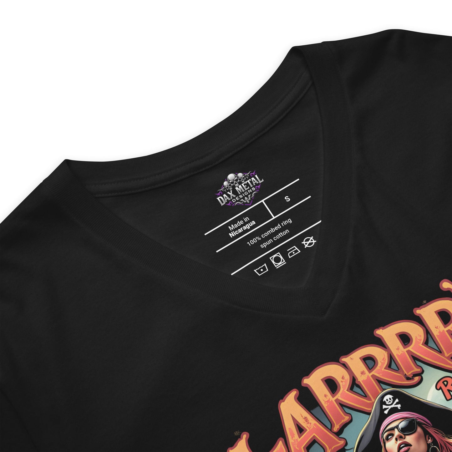 H - ARRRRRD Rock Matey 1 - T-Shirt mit V - Ausschnitt - Dax Metal Designs