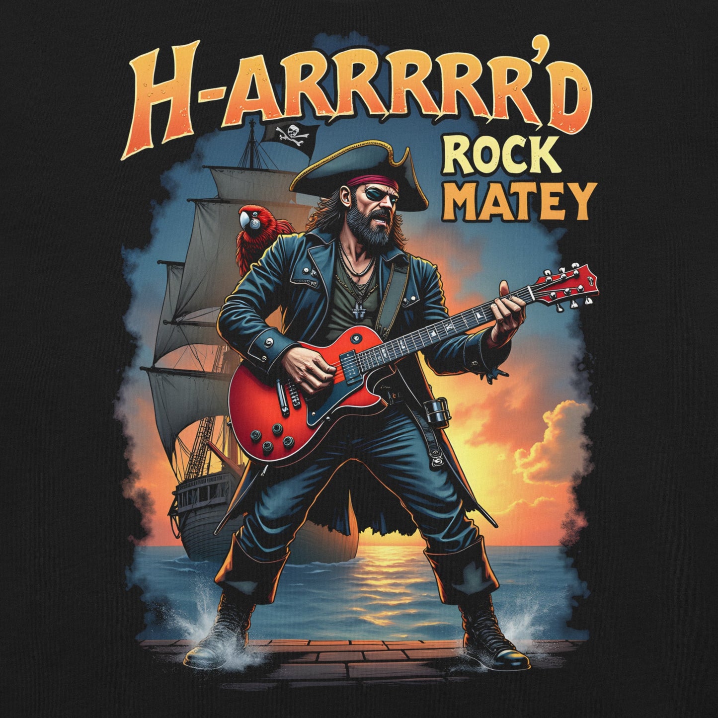 H - ARRRRRD Rock Matey 2 - T-Shirt - Dax Metal Designs