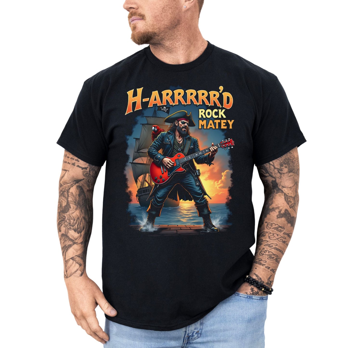 H - ARRRRRD Rock Matey 2 - T-Shirt - Dax Metal Designs