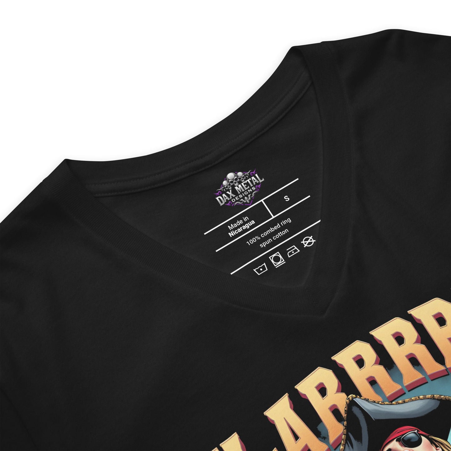 H - ARRRRRD Rock Matey 2 - T-Shirt mit V - Ausschnitt - Dax Metal Designs