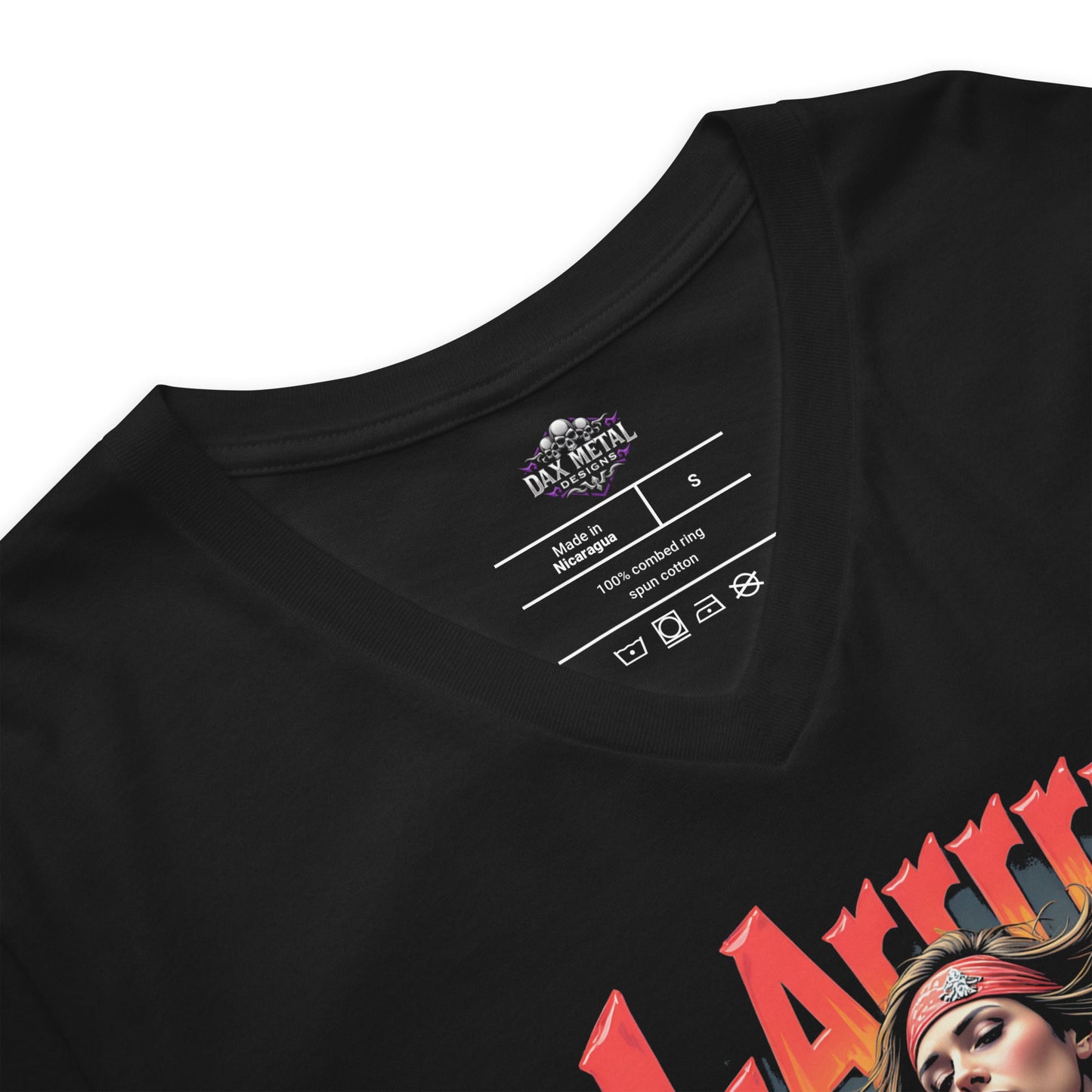 H - ARRRRRD Rock - T-Shirt mit V - Ausschnitt - Dax Metal Designs