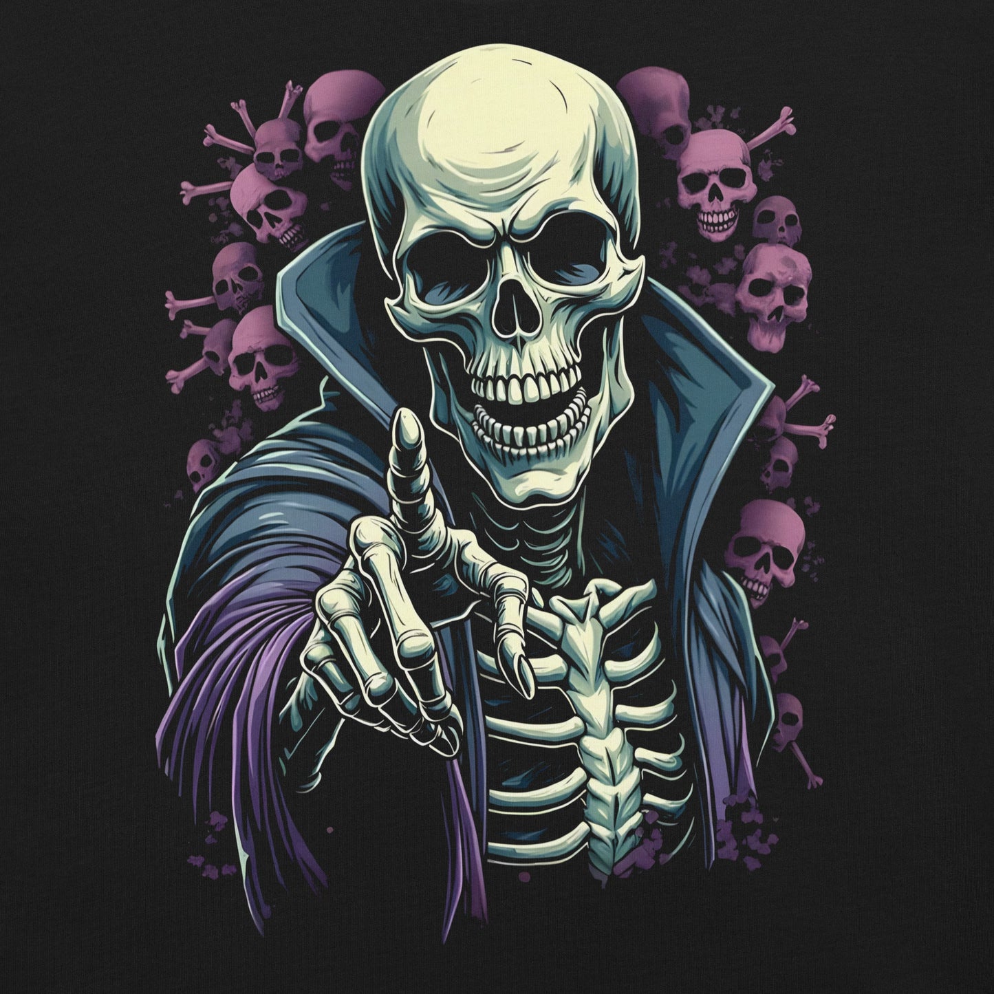I see you -T-Shirt Heavy Metal T-Shirt Skelett T-Shirt von Dax Metal Designs – Bella+Canvas