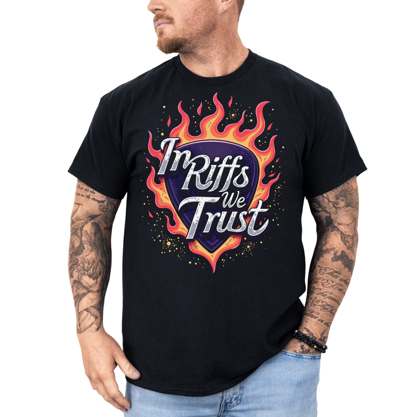 In Riffs we trust - T-Shirt - Dax Metal Designs