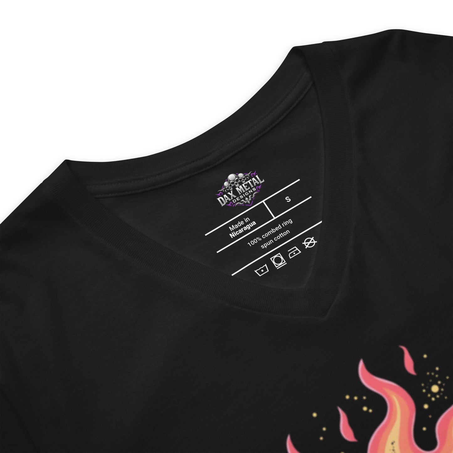 In Riffs we trust - T-Shirt mit V - Ausschnitt - Dax Metal Designs
