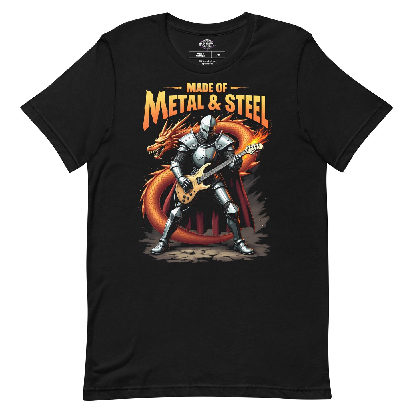 Made of Metal and Steel - T-Shirt - Dax Metal Designs