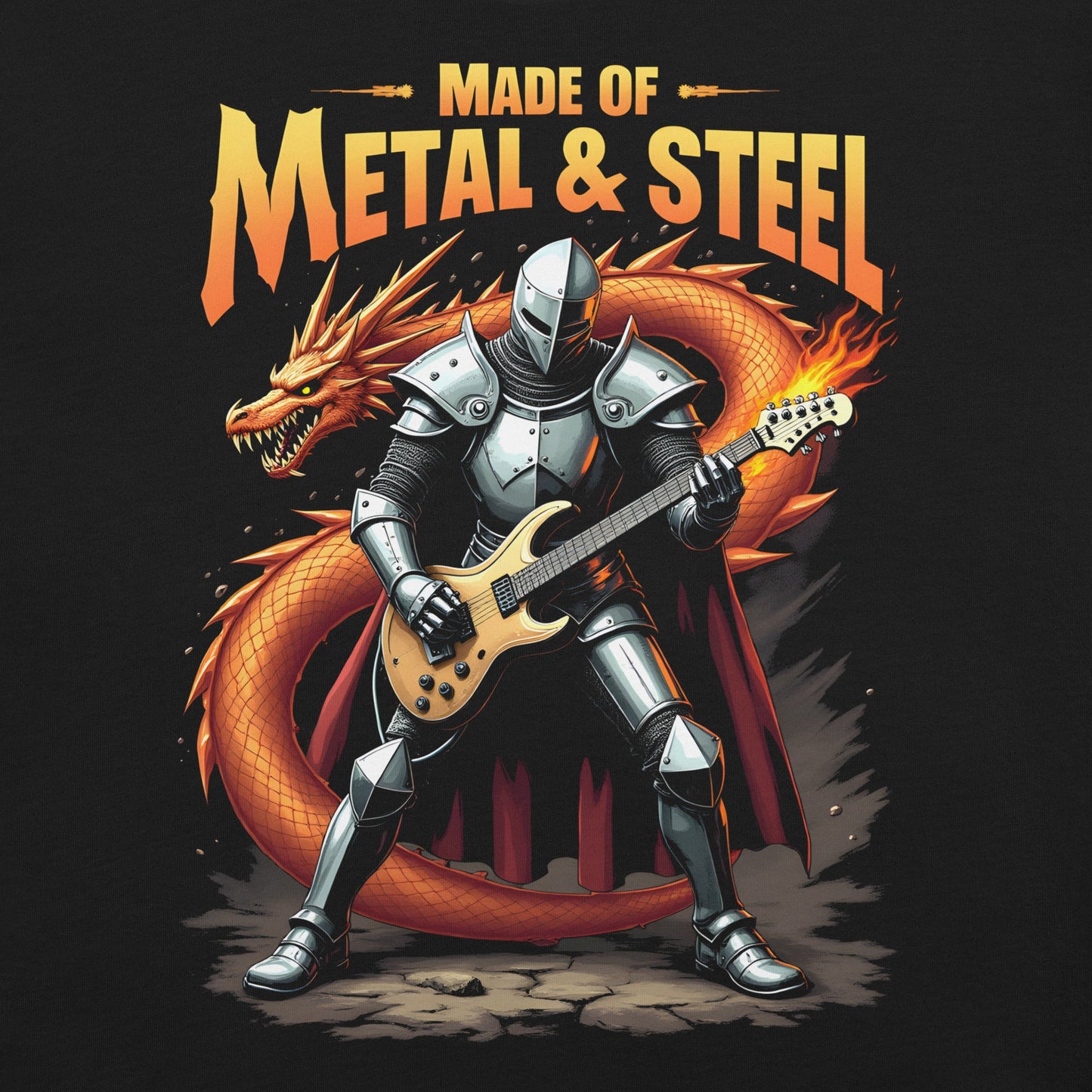 Made of Metal and Steel - T-Shirt - Dax Metal Designs