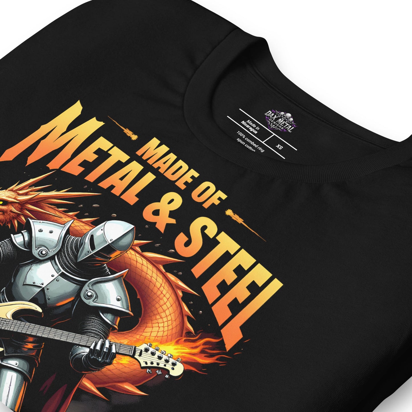 Made of Metal and Steel - T-Shirt - Dax Metal Designs