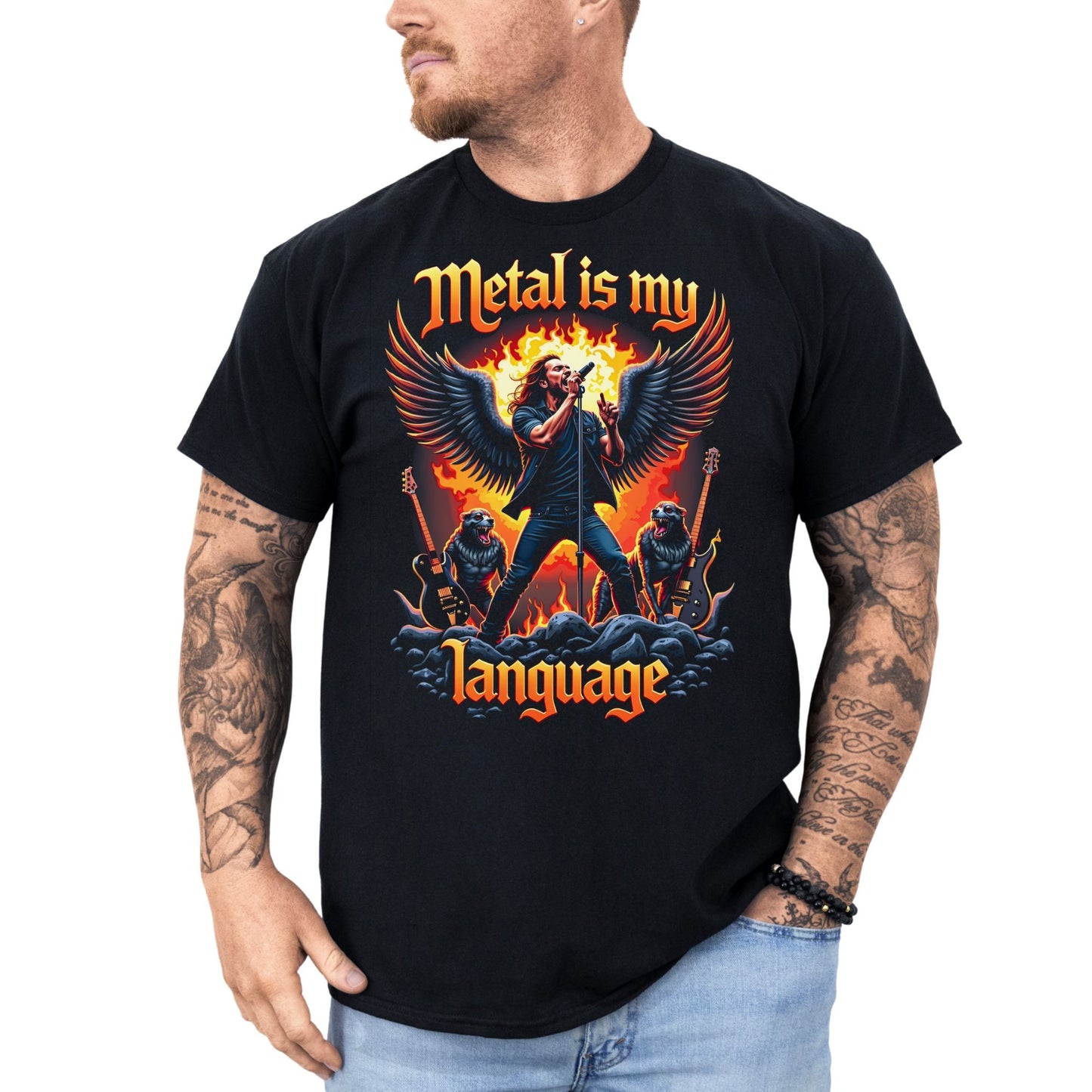 Metal is my Language - T-Shirt - Dax Metal Designs