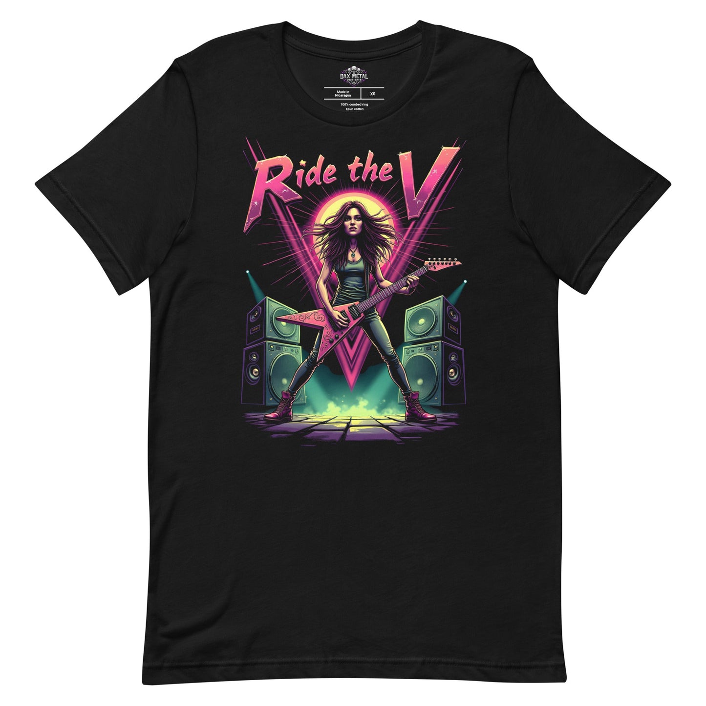 Ride the V 2 -Heavy Metal T-Shirt von Dax Metal Designs – Bella+Canvas