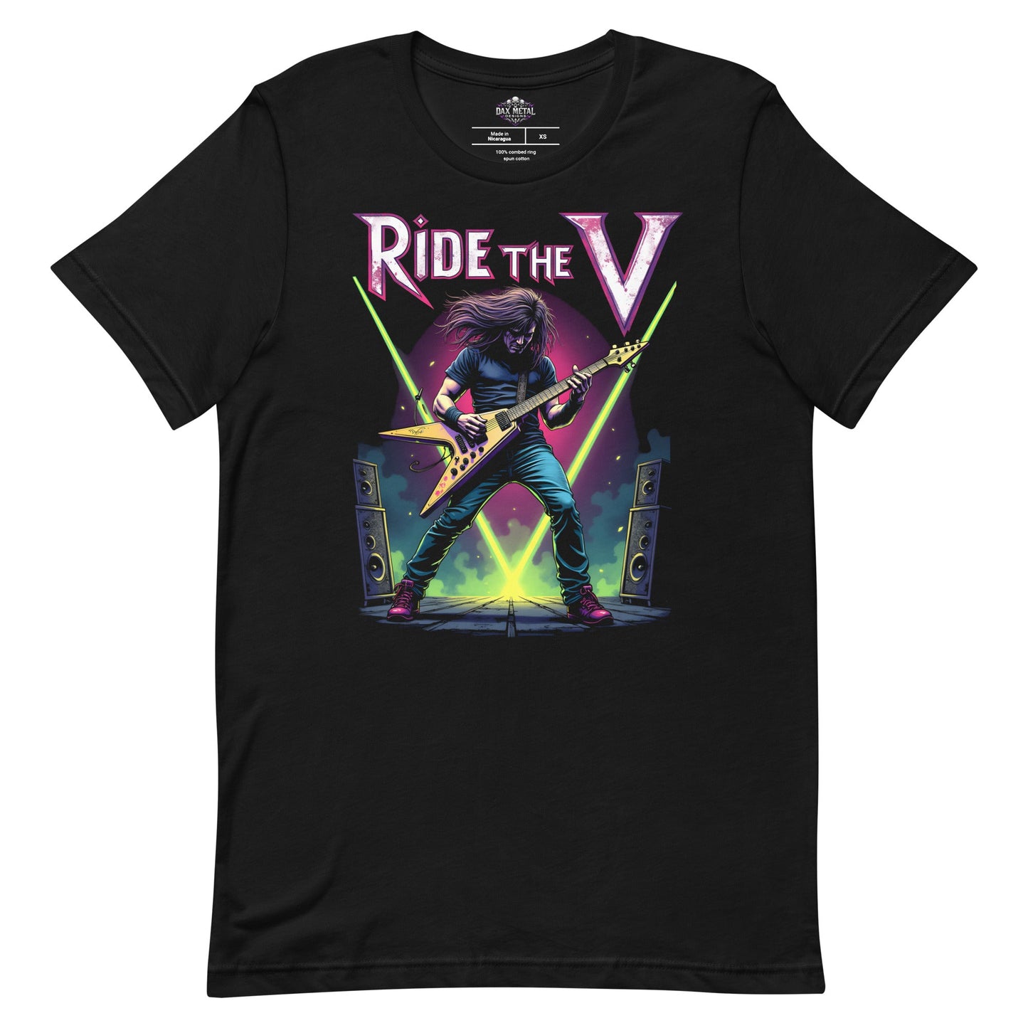 Ride the V -Heavy Metal T-Shirt von Dax Metal Designs – Bella+Canvas