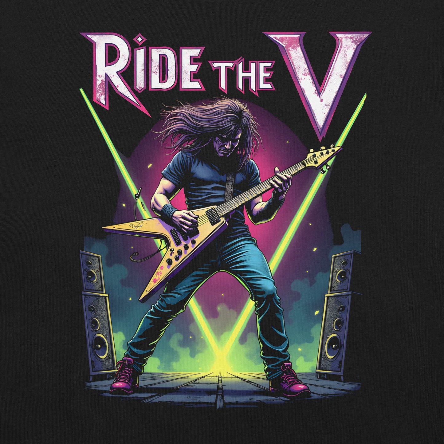 Ride the V -Heavy Metal T-Shirt von Dax Metal Designs – Bella+Canvas