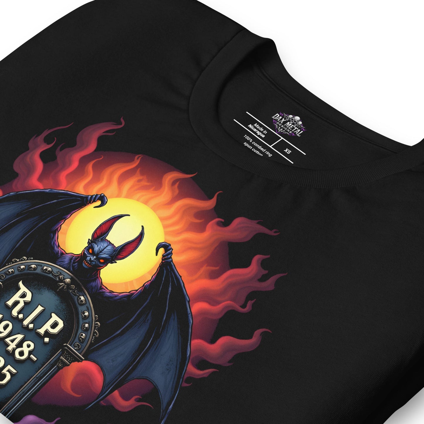 R.I.P. 1948 - 2025 O.O. -T-Shirt Heavy Metal T-Shirt von Dax Metal Designs – Bella+Canvas