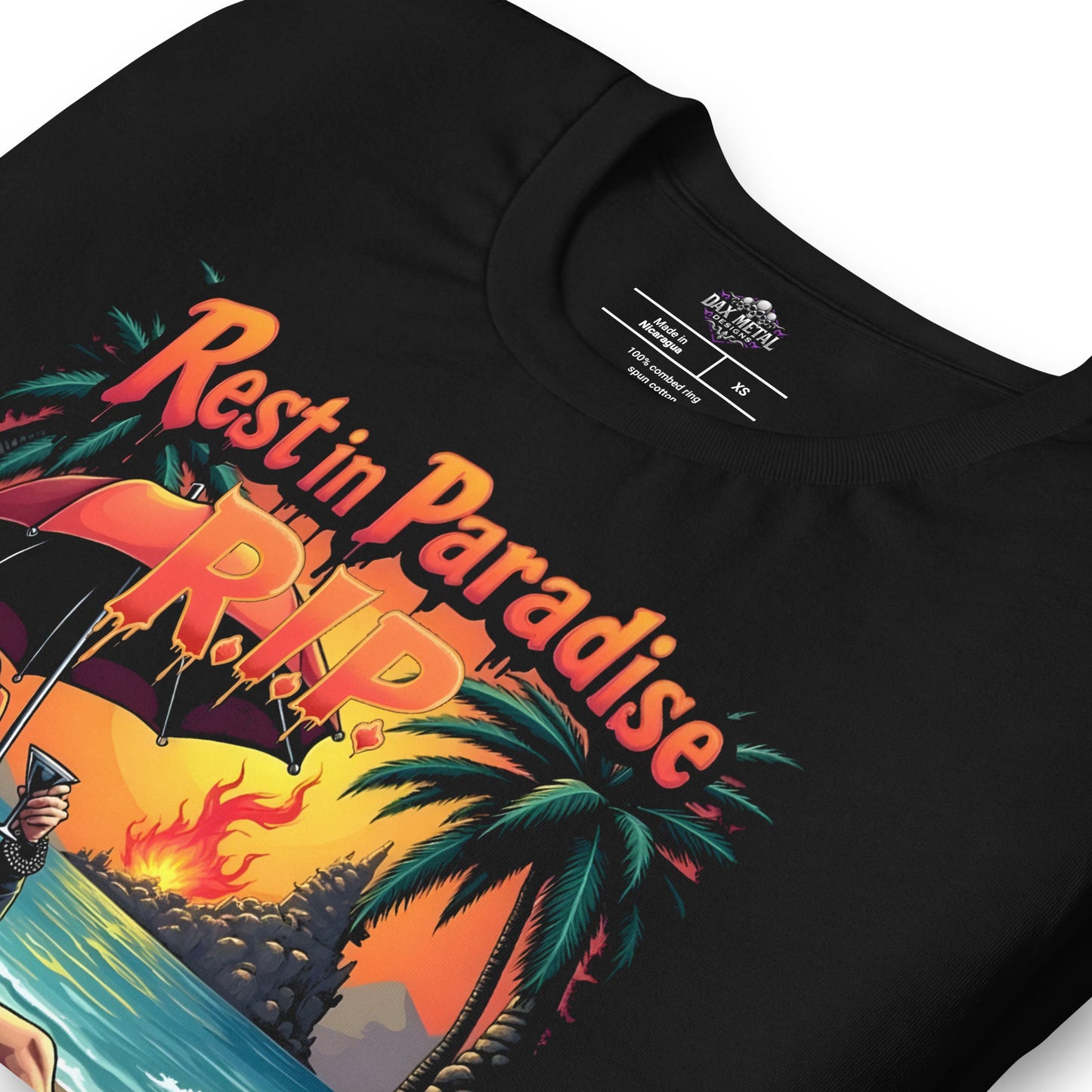 RIP - Rest in Paradise -T-Shirt Heavy Metal T-Shirt von Dax Metal Designs – Bella+Canvas