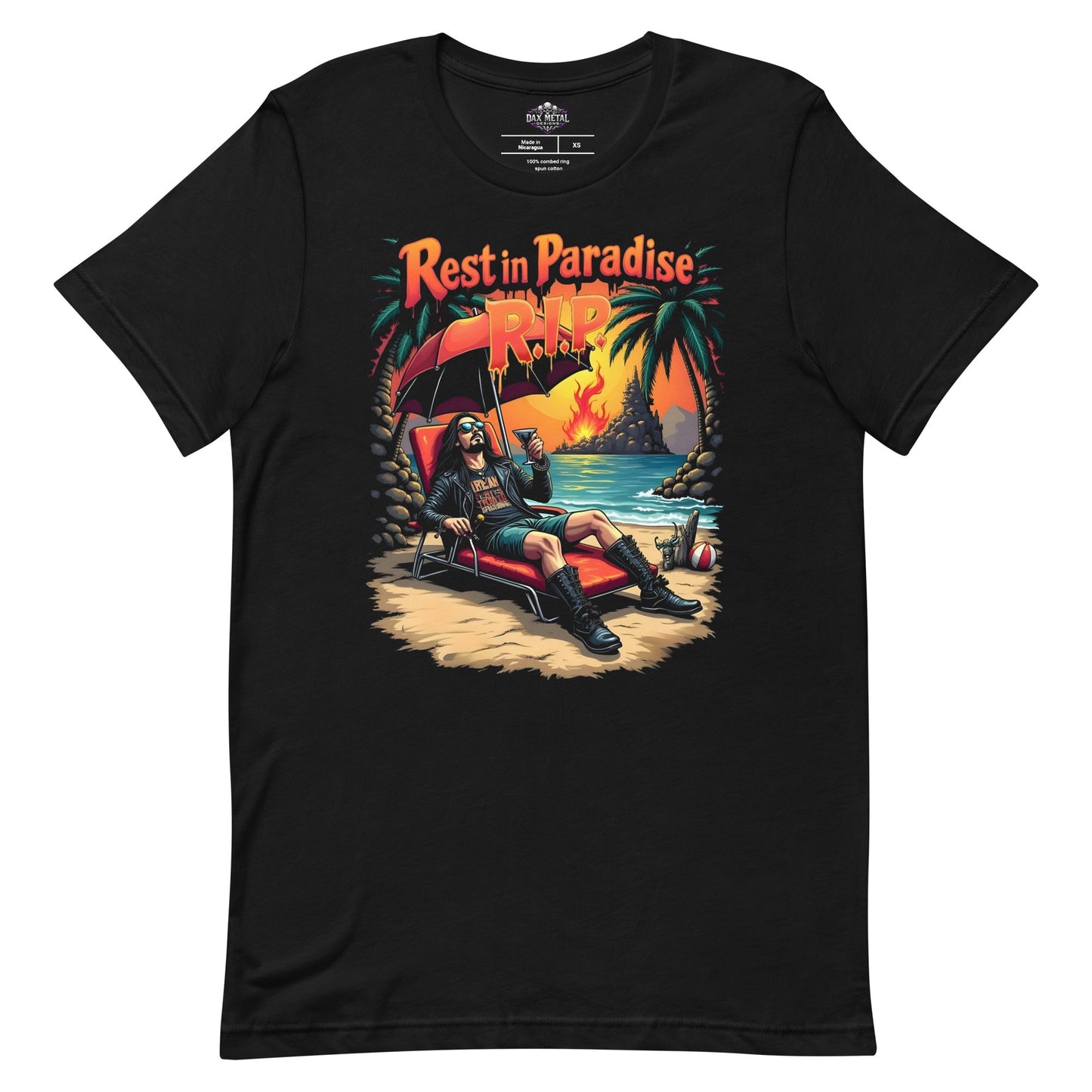 RIP - Rest in Paradise -T-Shirt Heavy Metal T-Shirt von Dax Metal Designs – Bella+Canvas
