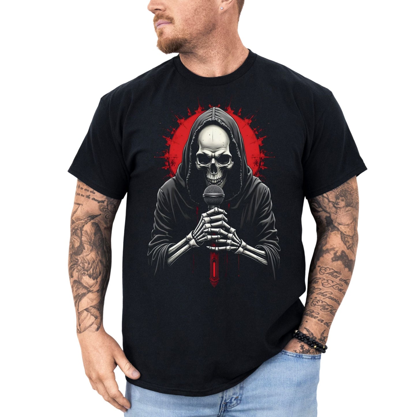 Sänger der Dunkelheit - T-Shirt - Dax Metal Designs