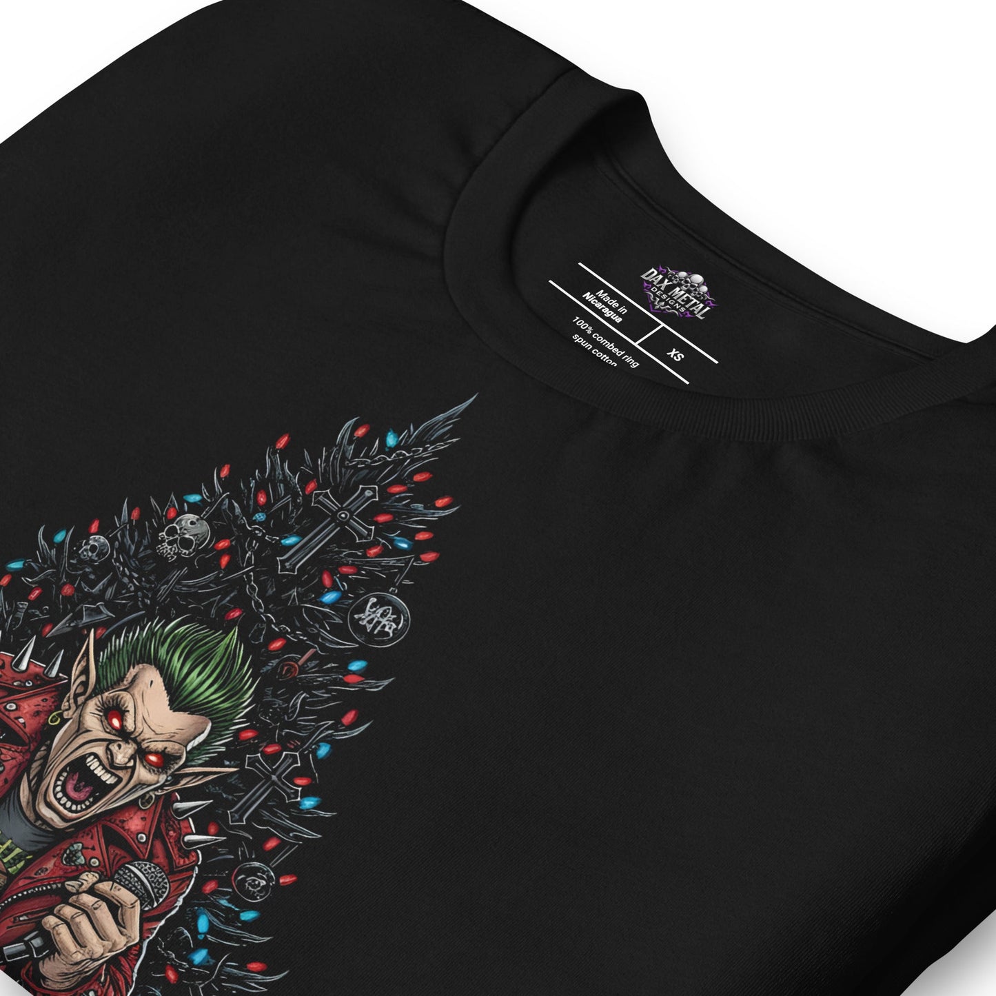 Santa's little Slayer 4 -T-Shirt Heavy Metal T-Shirt Christmas Weihnachts T-Shirt von Dax Metal Designs – Bella+Canvas