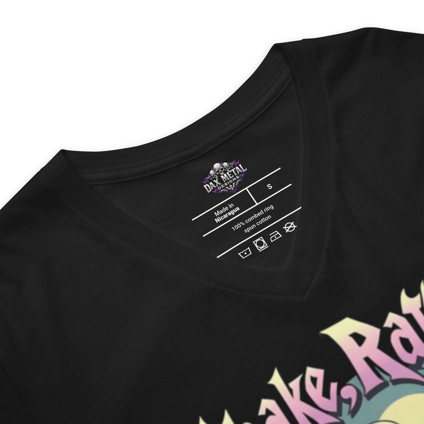 Shake, Rattle & Roll - T-Shirt mit V - Ausschnitt - Dax Metal Designs