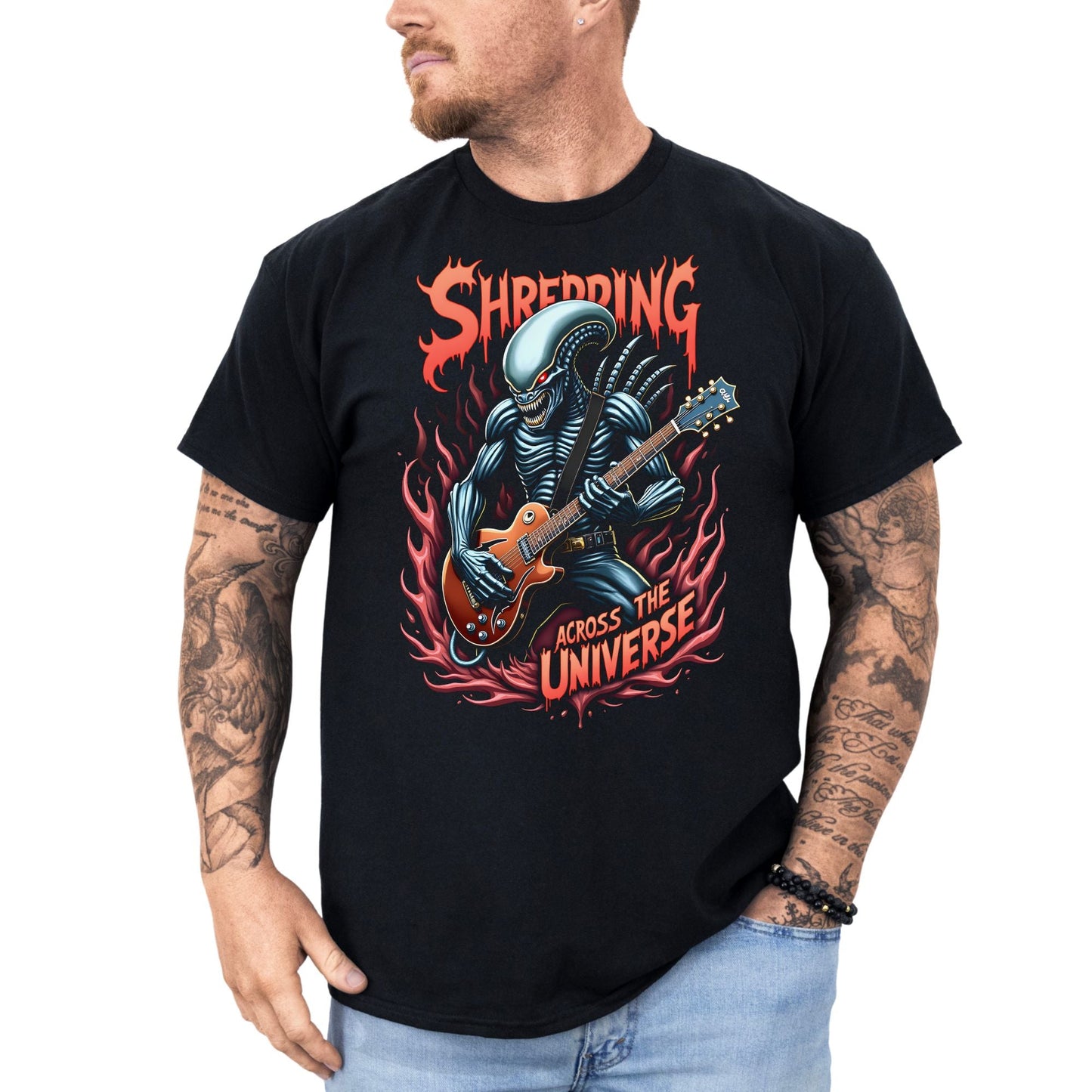 Shredding across the Universe - T-Shirt - Dax Metal Designs