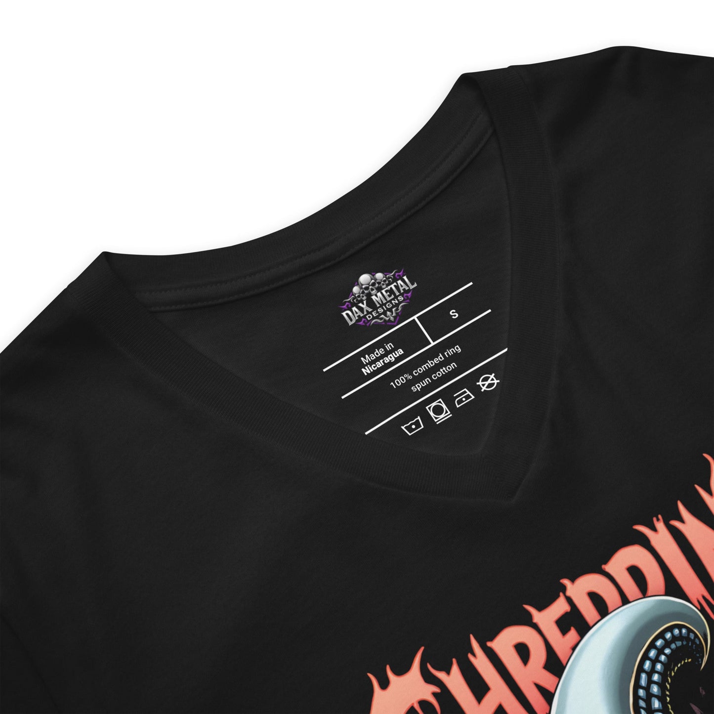 Shredding across the Universe - T-Shirt mit V - Ausschnitt - Dax Metal Designs