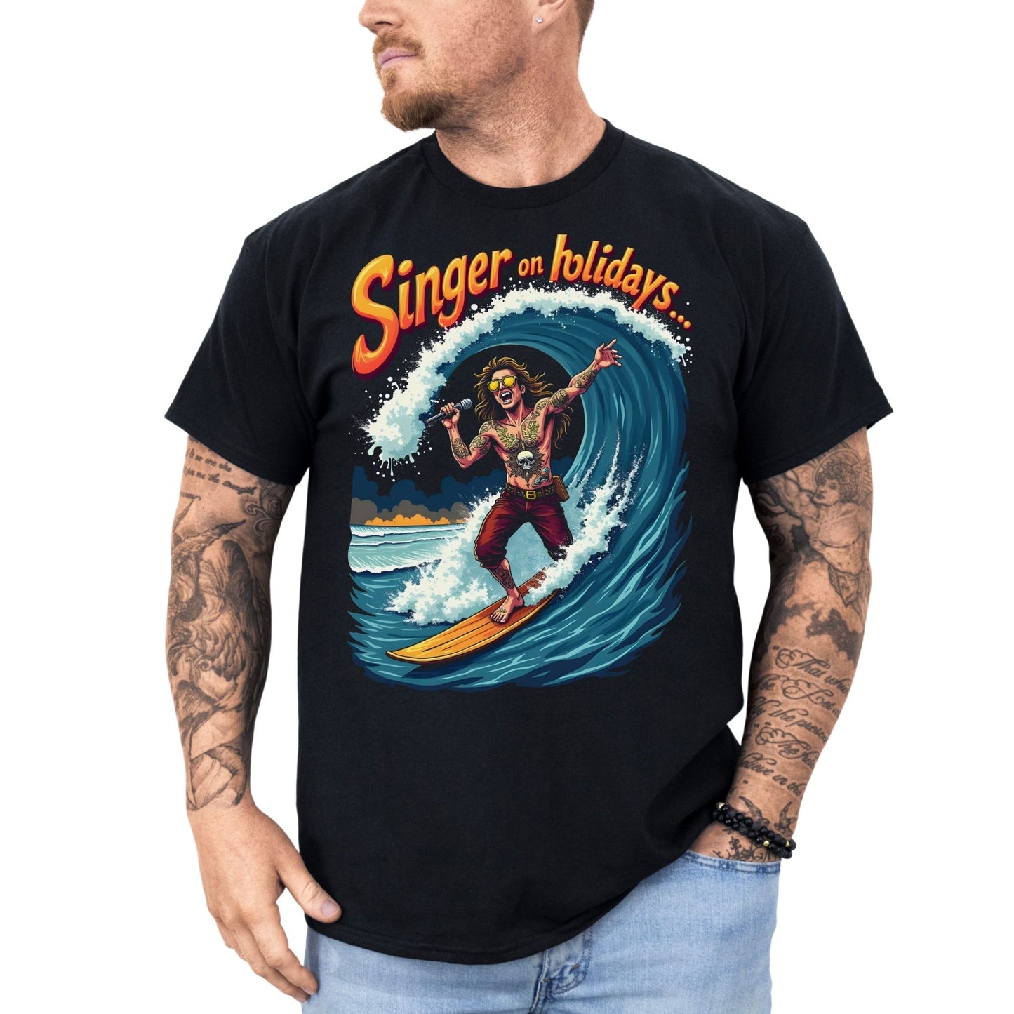 Singer on Holidays - T-Shirt - Dax Metal Designs