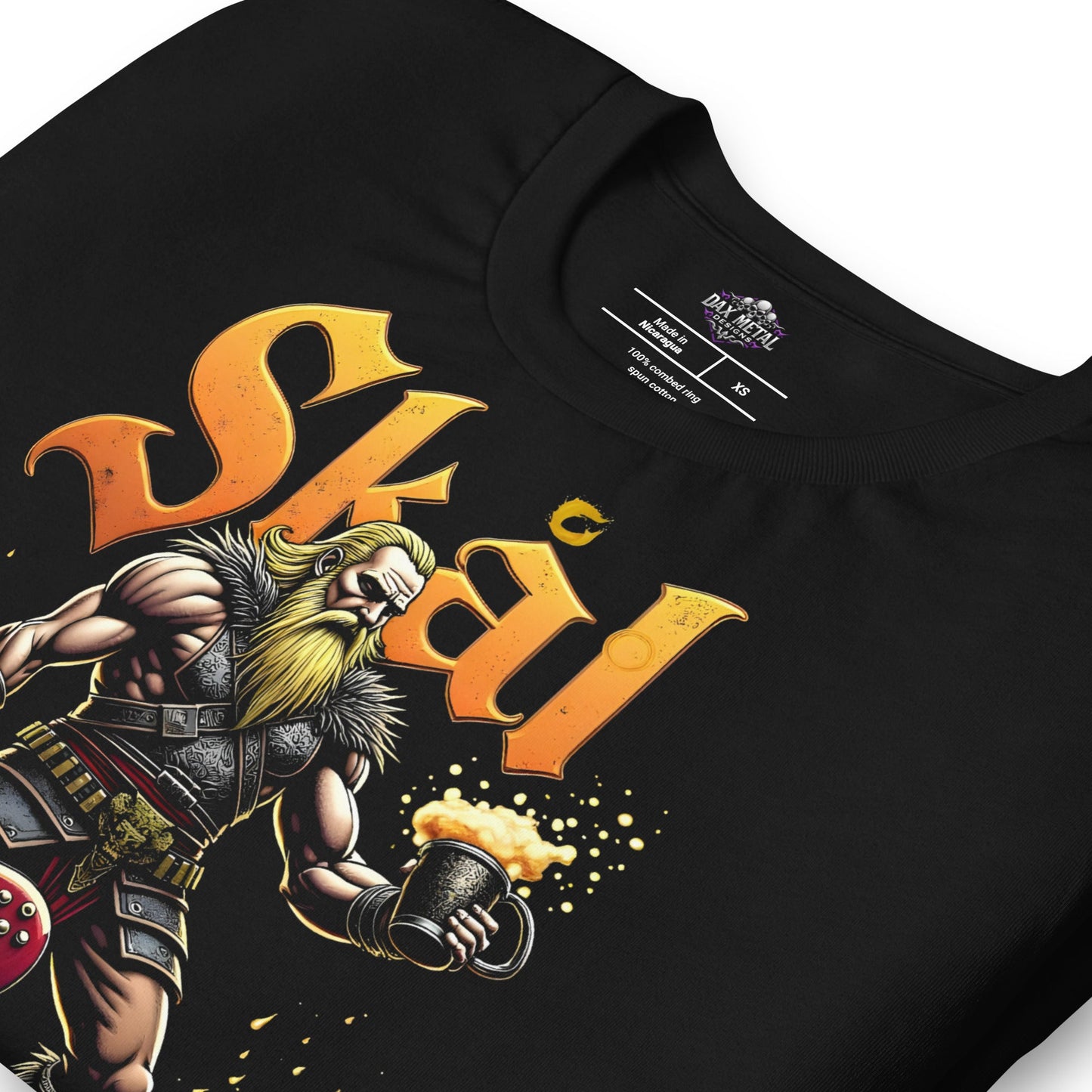 Skål and Shred 3 - Heavy Metal T-Shirt von Dax Metal Designs – Bella+Canvas