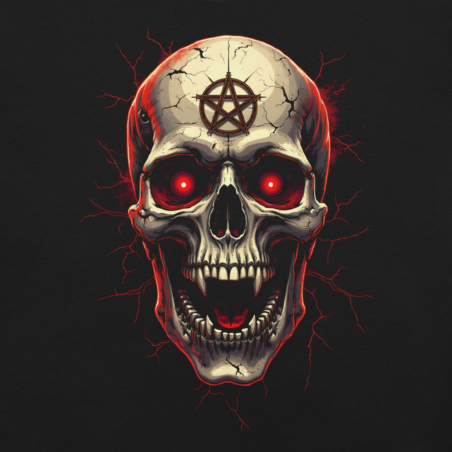 Skull 3 - T-Shirt - Dax Metal Designs