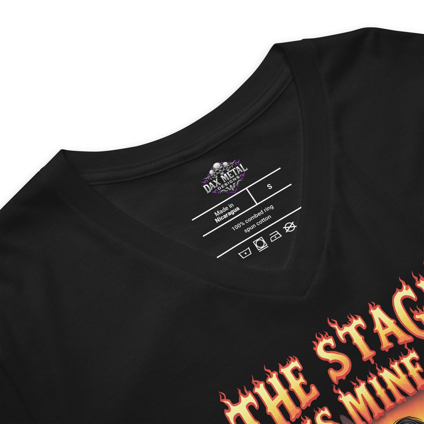 The Stage is mine – Premium Damen-T-Shirt mit V-Ausschnitt Metal T-Shirt von Dax Metal Designs – Bella+Canvas