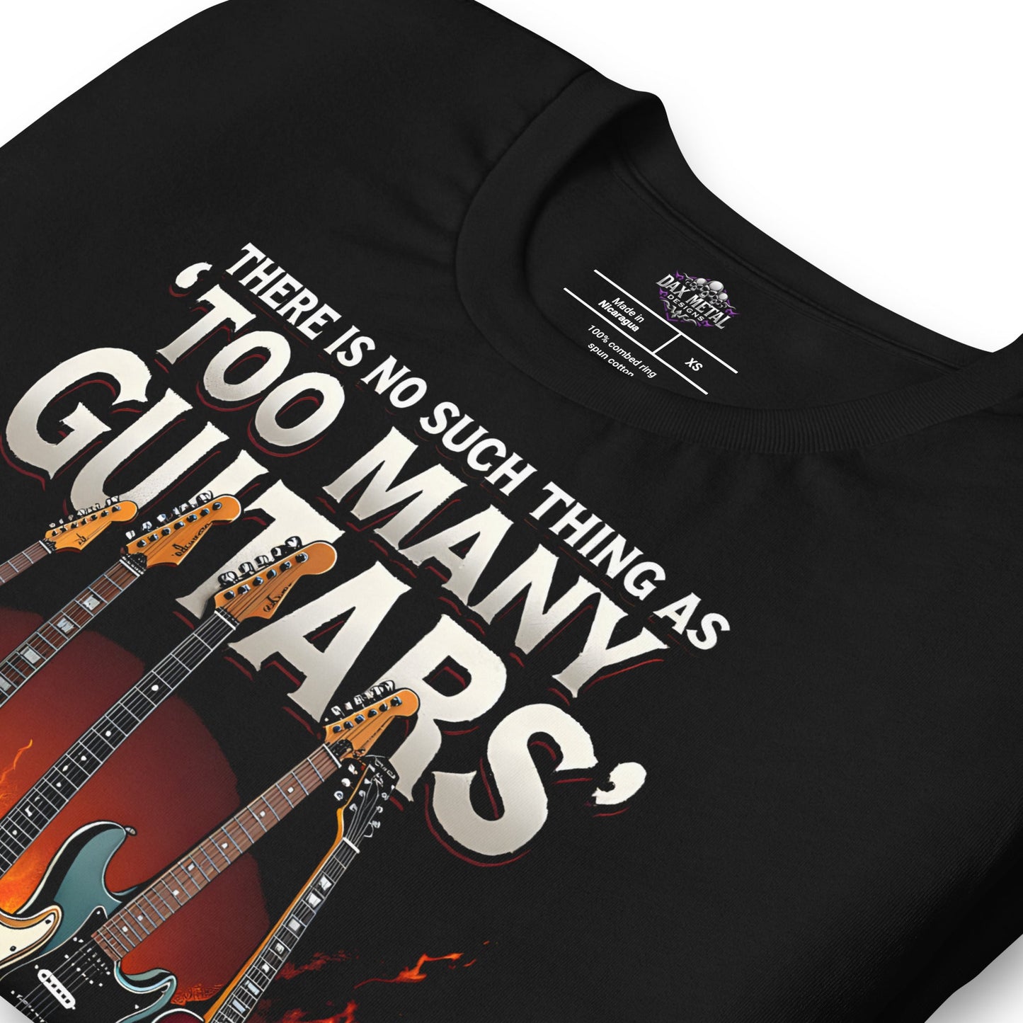 There is no such thing as "Too many Guitars" -Heavy Metal T-Shirt Gitarren-T-Shirt von Dax Metal Designs – Bella+Canvas