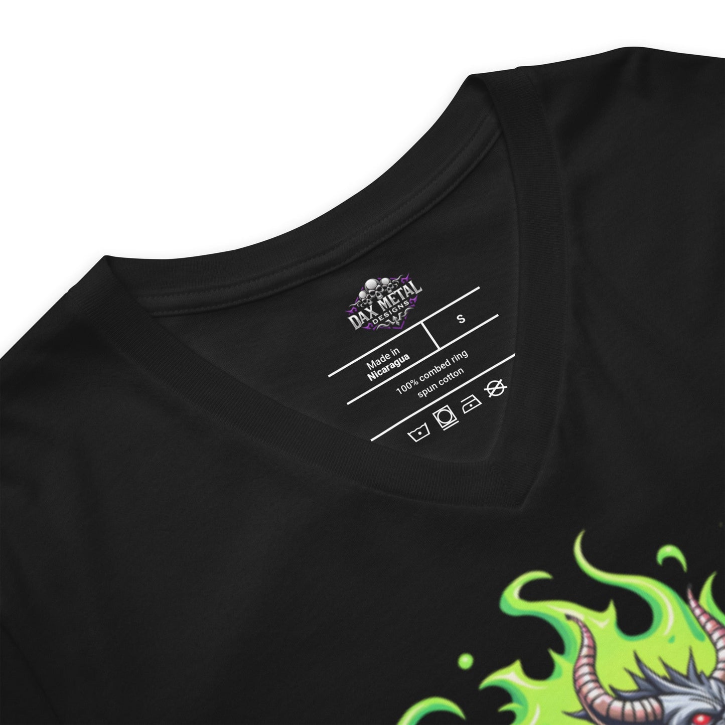 Unleash the Riff within 2 - T-Shirt mit V - Ausschnitt - Dax Metal Designs