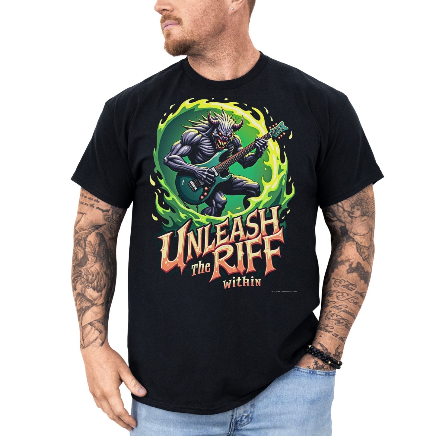 Unleash the Riff within 3 - T-Shirt - Dax Metal Designs