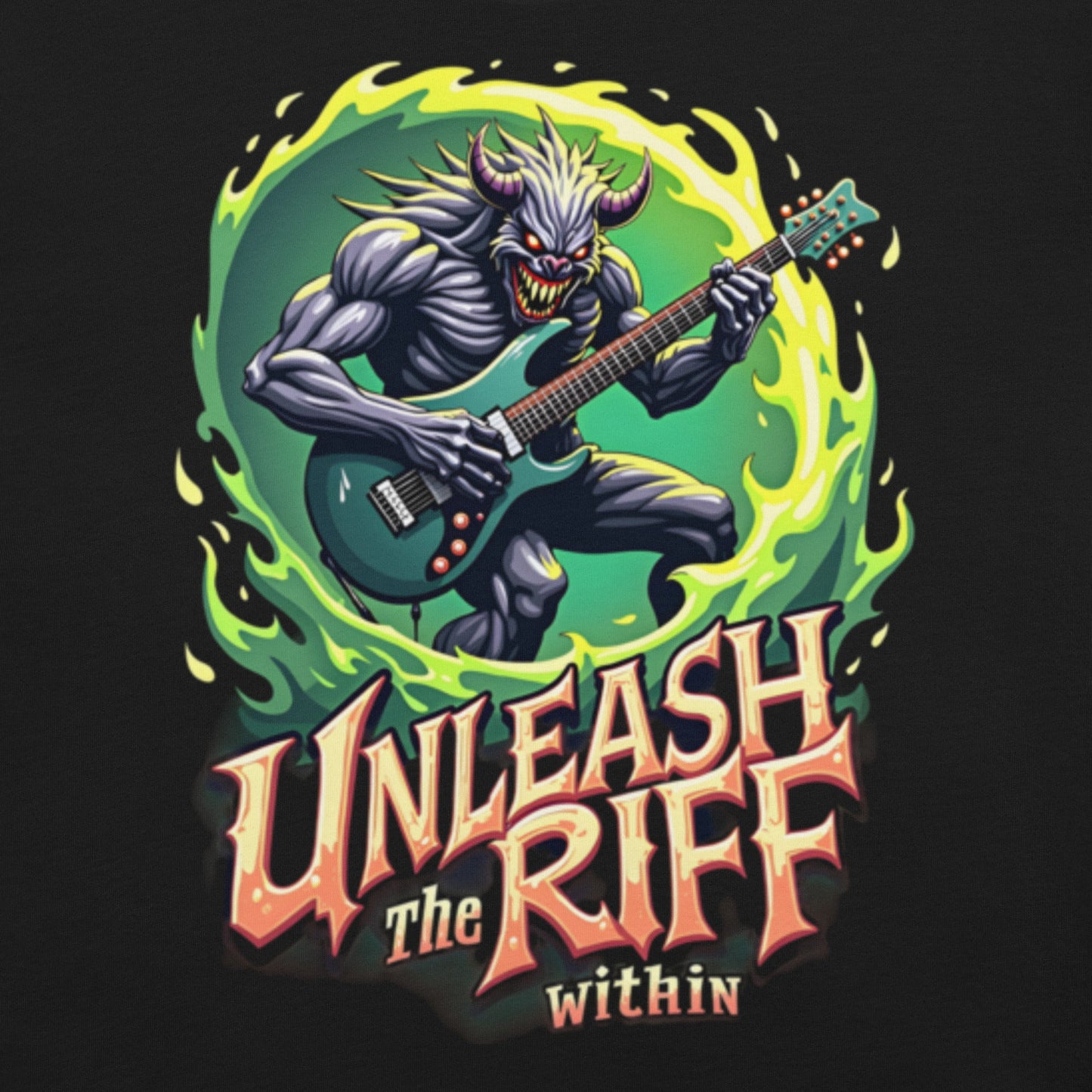 Unleash the Riff within 3 - T-Shirt - Dax Metal Designs