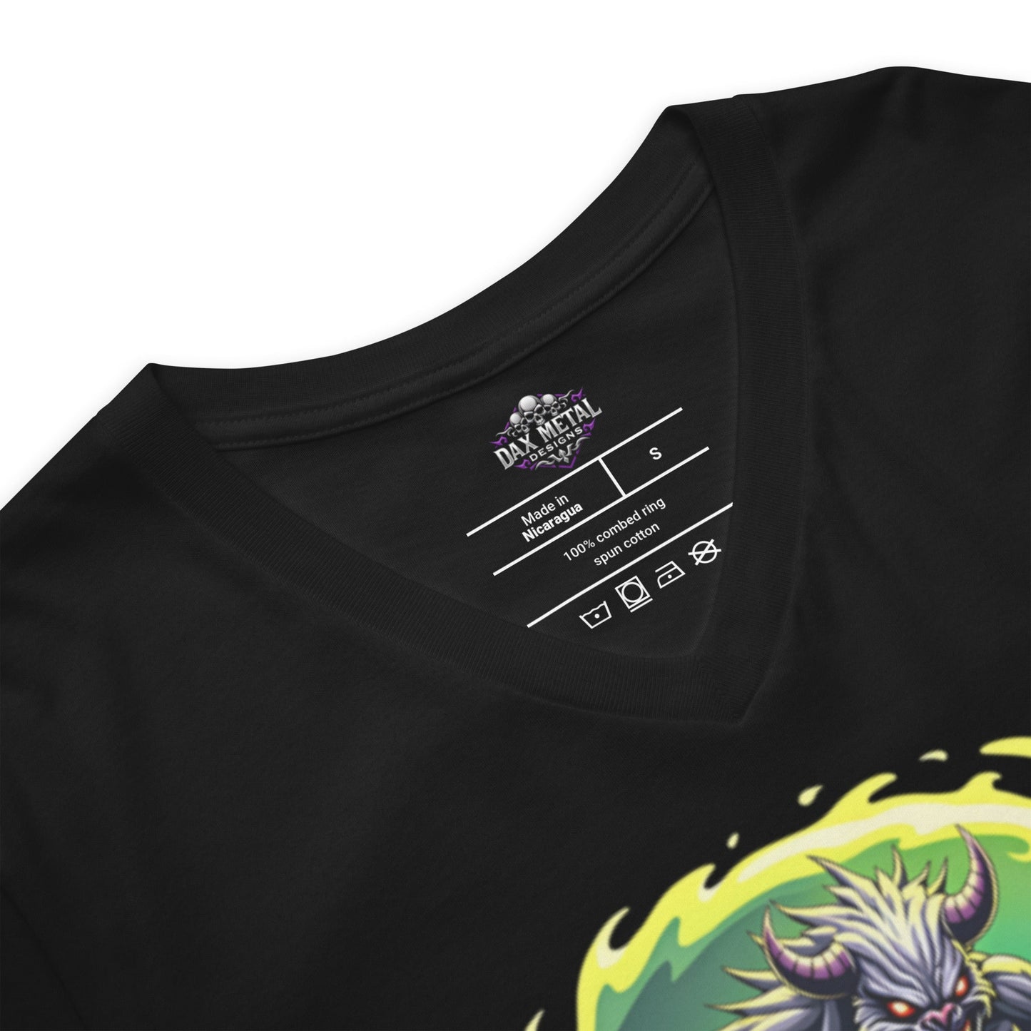 Unleash the Riff within 3 - T-Shirt mit V - Ausschnitt - Dax Metal Designs