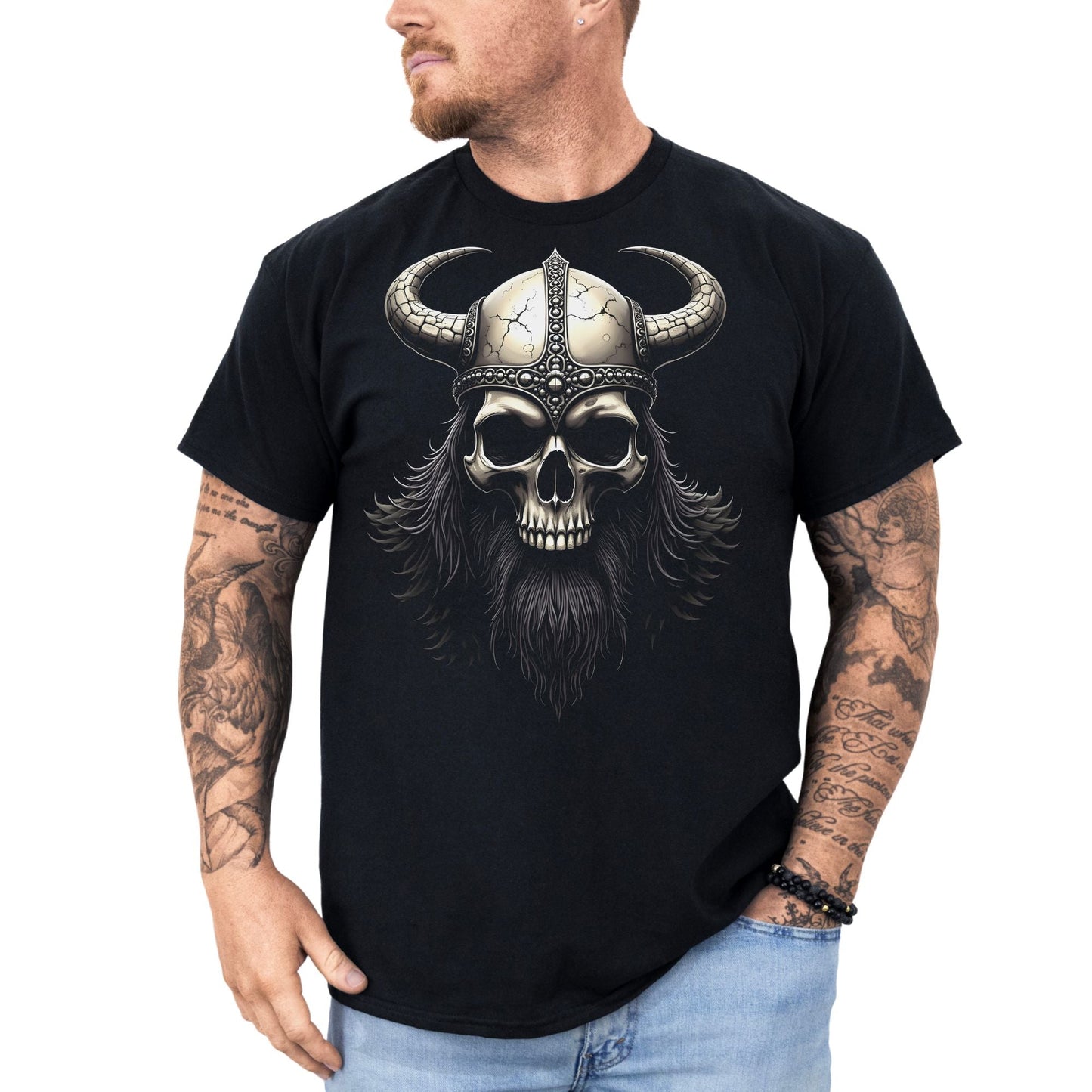 Viking Skull - T-Shirt - Dax Metal Designs