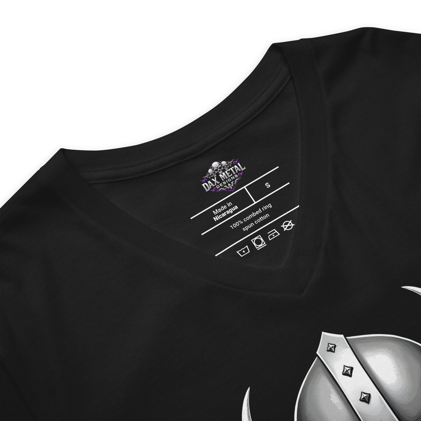 Viking Warrior - T-Shirt mit V - Ausschnitt - Dax Metal Designs