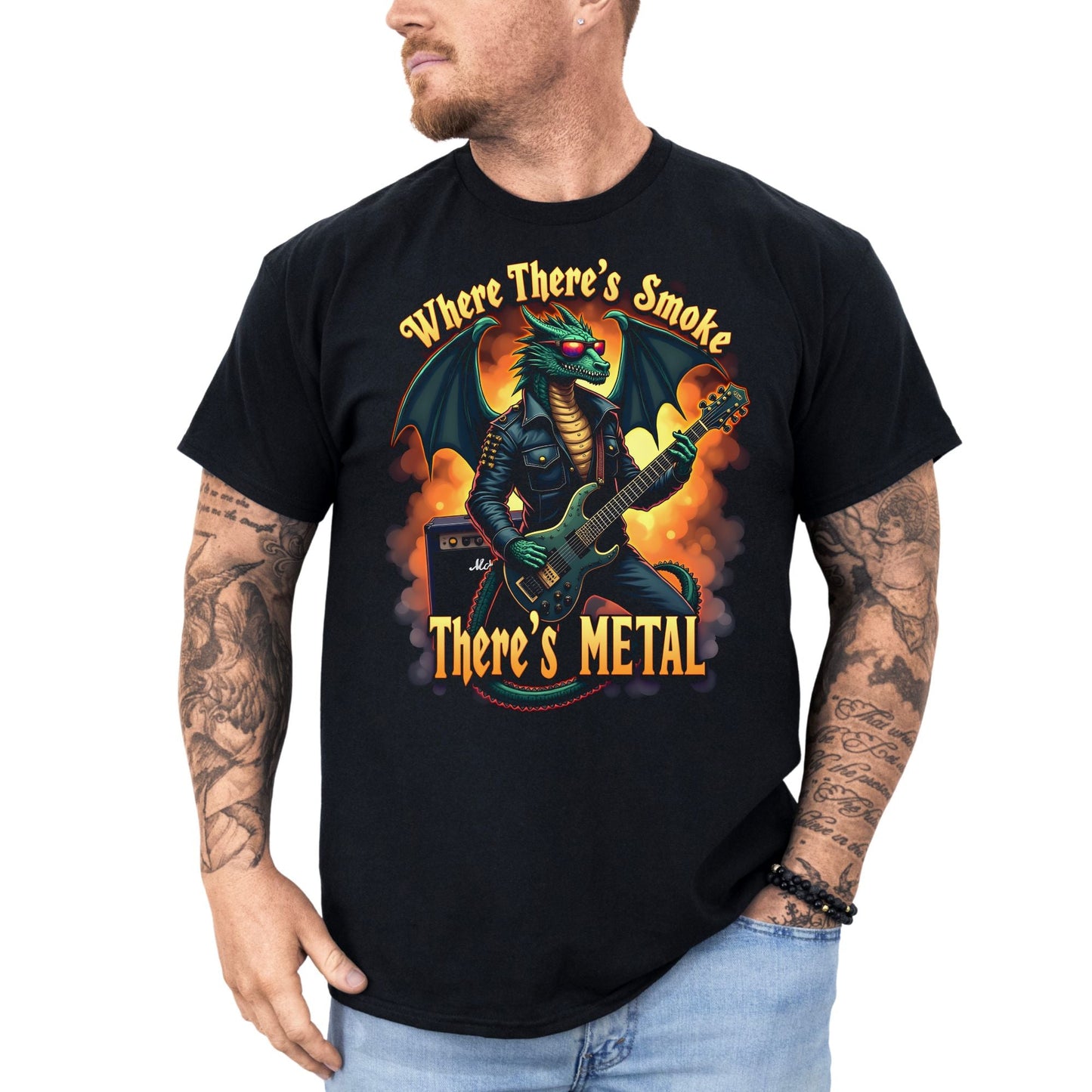 Where there's Smoke - T-Shirt - Dax Metal Designs