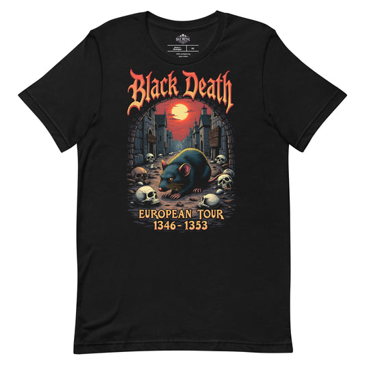 Black Death - European Tour 1346 - 1353 - T-Shirt - Dax Metal Designs