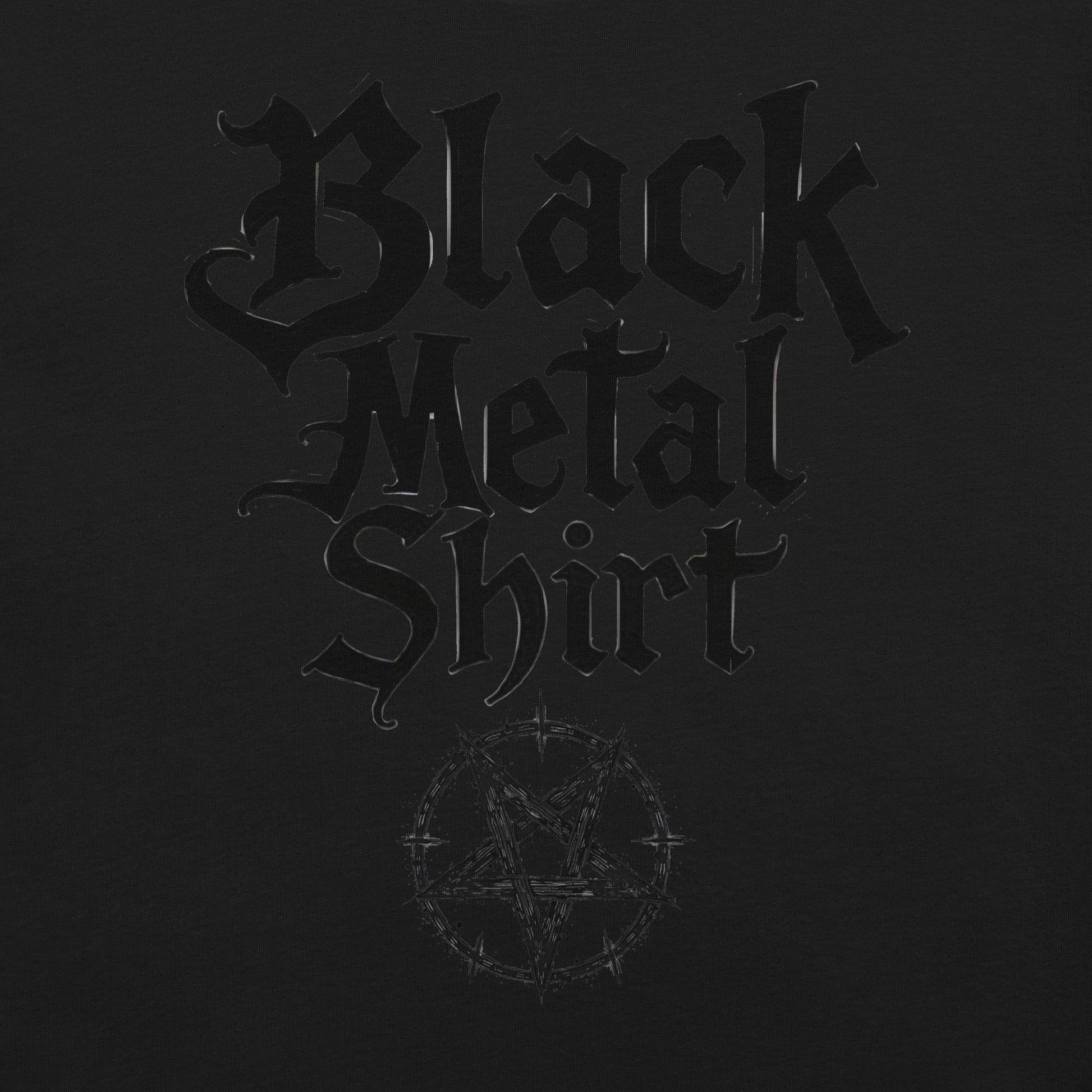 Black Metal Shirt - T-Shirt - Dax Metal Designs
