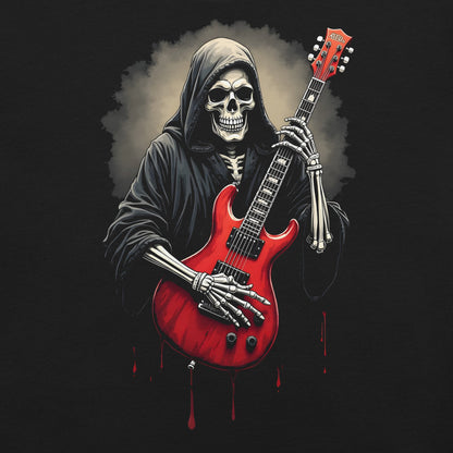 Gitarrist der Dunkelheit -T-Shirt Heavy Metal T-Shirt Gitarren-T-Shirt  von Dax Metal Designs – Bella+Canvas