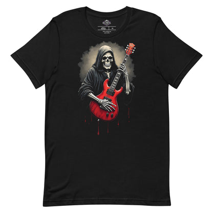 Gitarrist der Dunkelheit -T-Shirt Heavy Metal T-Shirt Gitarren-T-Shirt  von Dax Metal Designs – Bella+Canvas