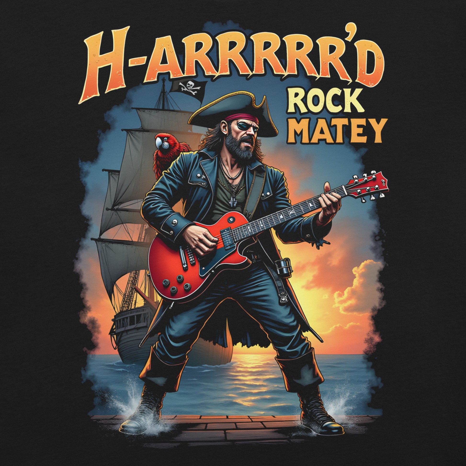 H - ARRRRRD Rock Matey 2 - T-Shirt - Dax Metal Designs
