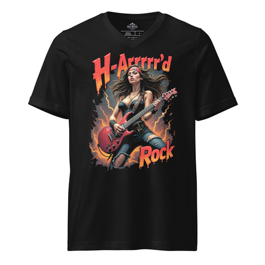 H - ARRRRRD Rock - T-Shirt mit V - Ausschnitt - Dax Metal Designs