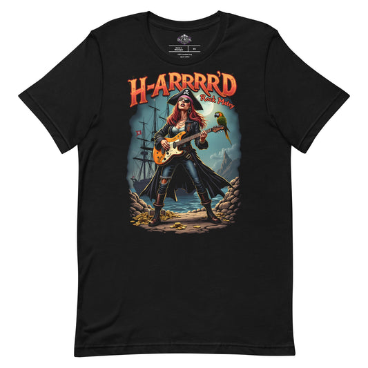 H-ARRRRD Rock Matey 3 -Heavy Metal T-Shirt von Dax Metal Designs – Bella+Canvas 