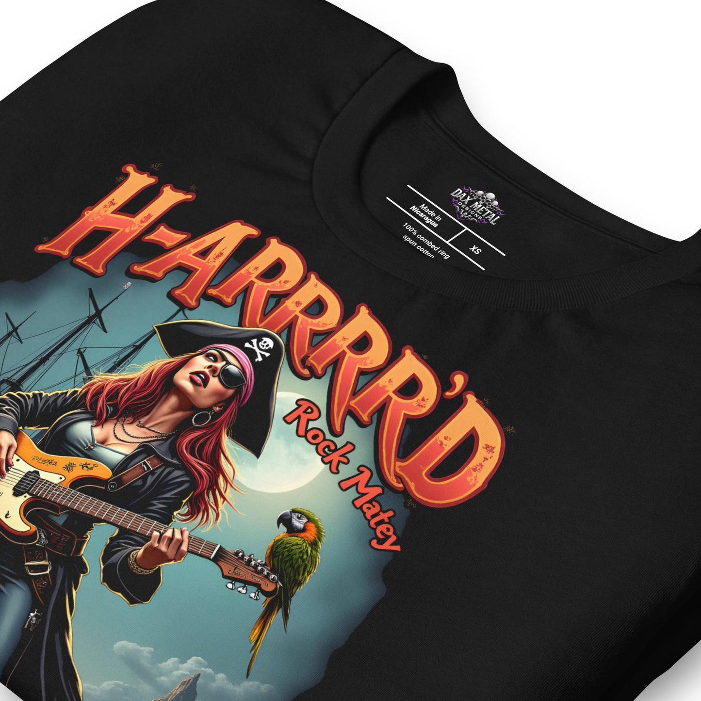 H-ARRRRD Rock Matey 3 -Heavy Metal T-Shirt von Dax Metal Designs – Bella+Canvas 
