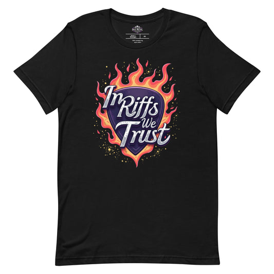 In Riffs we trust - T-Shirt - Dax Metal Designs